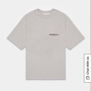 Fear of God Essentials Dark Oatmeal Kids Tee Shirt Size 8